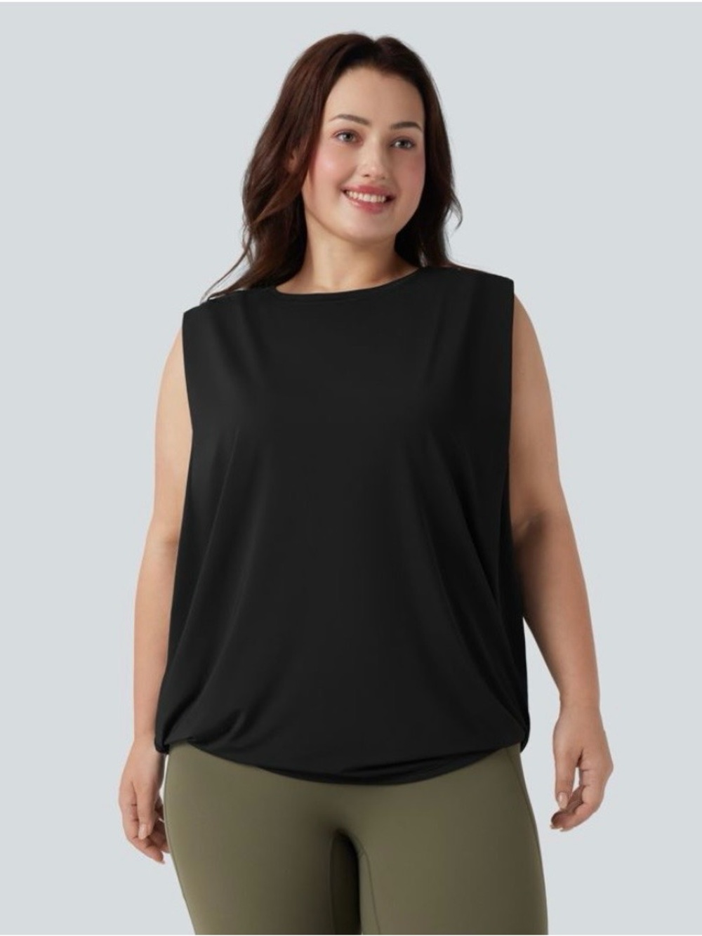 HALARA Black Sleeveless Tank Top